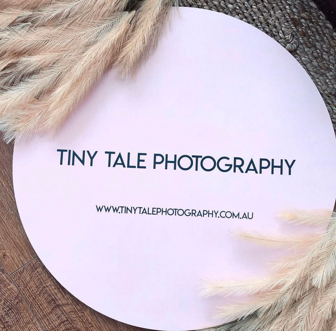 Custom printed round business sign