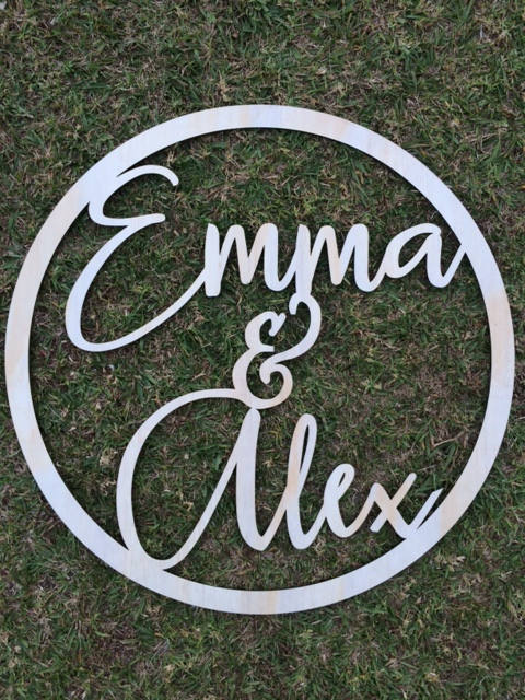 Cutout Hoop Sign