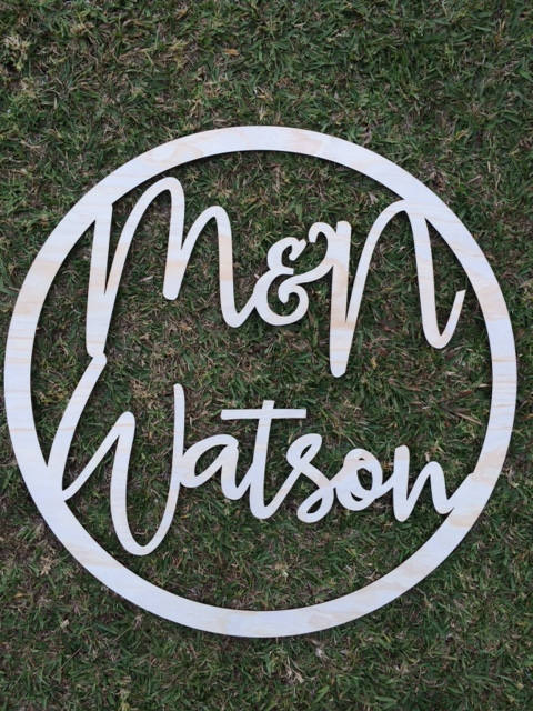 Cutout Hoop Sign